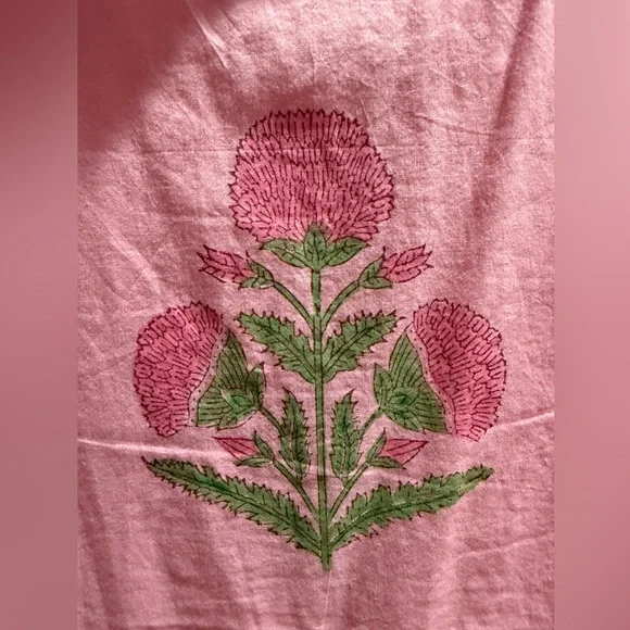 Pink Floral Maxi Dress - Picture 4 of 4